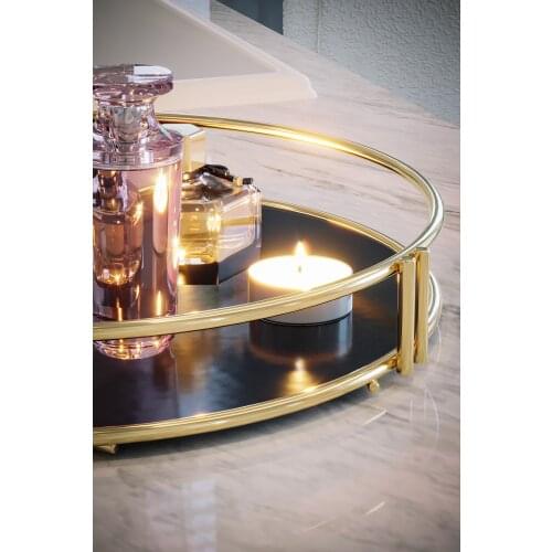 Service Presentation Tray ikramlık Gold Big Luxury Organizer Tableware Kitchen Engagement Tray tea coffee tray Stainless Steel