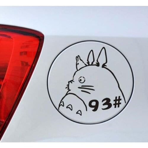 Car Style Funny Totoro Stickers Fuel Cap Car Sticker/ Decals for Toyota Volkswagen VW Skoda Polo Golf Cruze Hyundai Kia Lada