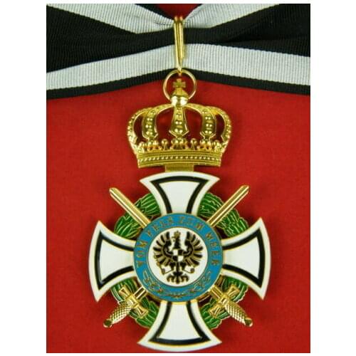 WWI WW1 GERMAN House Order of Hohenzollern with Swords Commander Class MEDAL BADGE 5605101