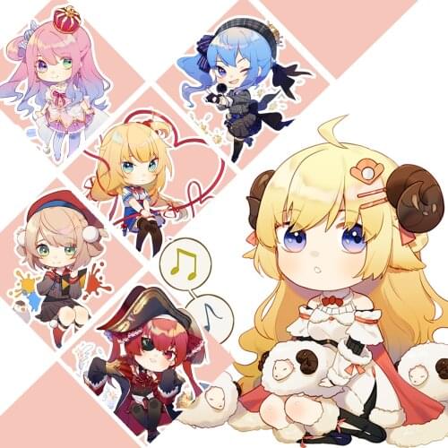 Youtuber Vtuber Hololive Himemori Luna Houshou Marine Tsunomaki Watame Anime Acrylic Figure Keychain Bags Pendant Gift