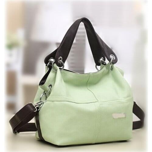 New Style Female Bag Retro Fashion Designer Stitching Messenger Shoulder Bag Large Capacity Fashion Zipper Design