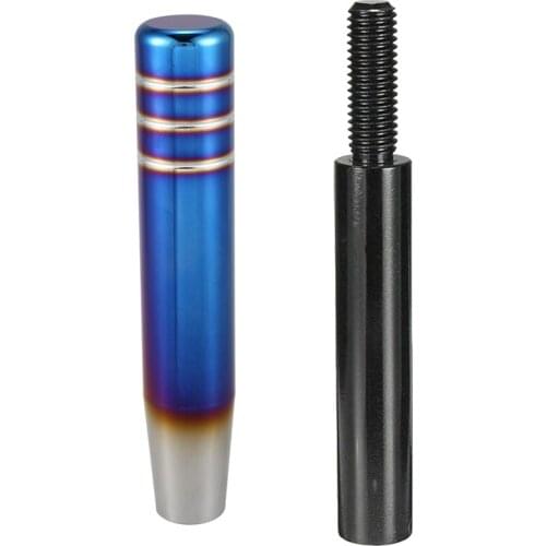 1 Pcs 18cm Car Manual Shift Knob Gear Head Shifter Lever & 1 Pcs 3 Inch Shift Knob Extender Extension Gear Shifter Lever