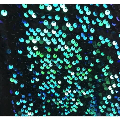 1Yard /lot High quality velvet bottom illusion green red sequins embroidered fabric dress costume dance skirt sequin fabricFT005