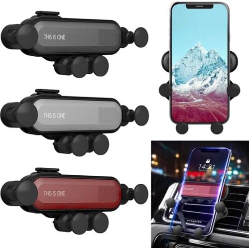 Auto Car Anti-Slip Mat Gravity Car Holder For Phone Car Air Vent Clip Mount Mobile Phone Holder GPS Stand Car Accessories TSLM2