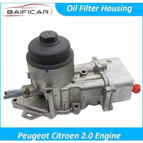 Baificar Brand New High Quality Engine Oil Filter Housing Cleaner Case Shell Base For Peugeot 307 308 Citroen C5 C-Quatre 2.0