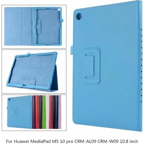 Litchi PU Leather Case cover For Huawei MediaPad M5 10 pro Tablet Protective Case For Huawei M5 10.8'CRM-AL09 CRM-W09 + pen