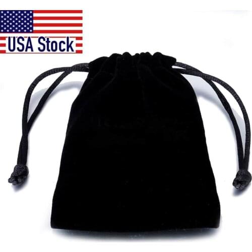 Drawstring Black Velvet Bag Multi Size 7cm*8cm Jewelry Packaging Velvet Bag Gift Bag BAG01Z6