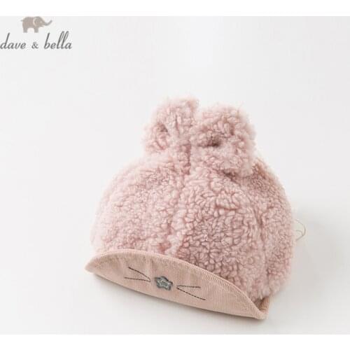 DB11656 dave bella winter baby girl hat cap children pink boutique