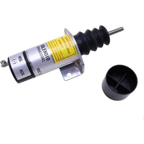 Diesel Stop Solenoid 1502-12C2G1B2 12V with One Treminal Fit for Woodward 1500 Series