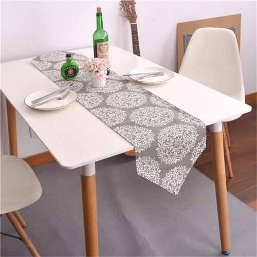 Household Restaurant Table Runner Tablecloth Cotton LinenTable Flag Placemat (1pcs Table Runner or 4pcs Placemat)