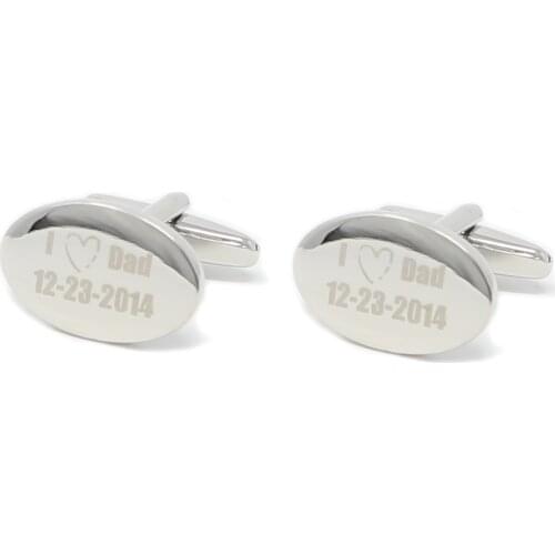 Personalized Cuff Links Gift For Dad Husband Boyfriend Wedding Anniversary Birthday Fathers Graduation Gift Cuff Links