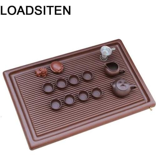 High Puer Container Dienbladen Ceremony Juego Chinese Teaware Set De Te Chino Holder Serving Gongfu Kung Fu Tea Tray