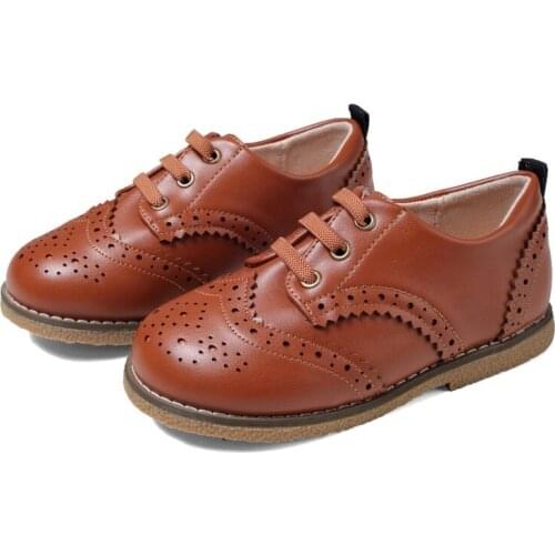 Girl leather shoe Princess Scholar Shoes GirlS retro sneaker ChildrenS Autumn Shoes Kids Dance Shoes 2021 Dress Party Shoes