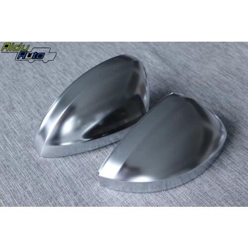 Matt Chrome Silver Mirror Cover Rear view Side Mirror Cap Housing USE For VW MQB Tiguan MK2