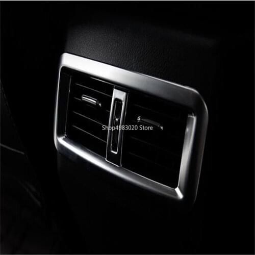 ABSchrome armrest box rear air conditioning air outlet frame rear seat air outlet For Lexus RX 2016 2017 car slyling accessories