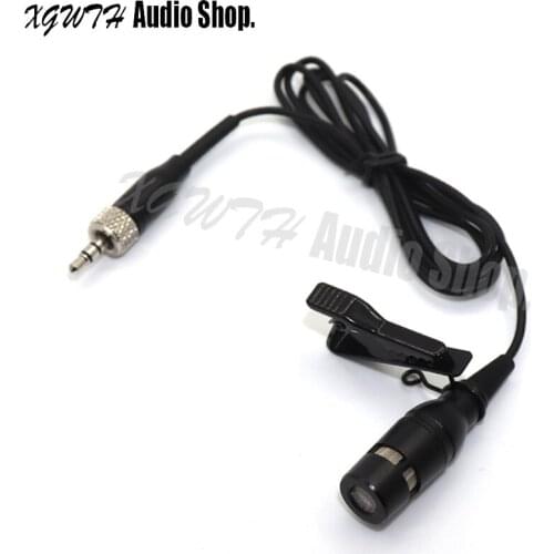 Professional Lavalier Lapel Super Cardioid Condenser Microphone For Sennheiser Wireless BodyPack Transmitter 3.5 mm Lockable