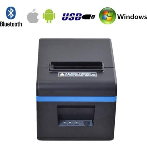 N160II Store Retail Cash Register Small Ticket Takeaway Order USB Bluetooth 80mm Thermal Receipt Printer Automatic Paper Cutting