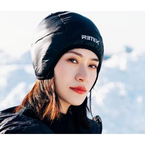 RIMIX Unisex Warm Down Trapper Hat with Ear Flaps Beanie Caps For Skiing Climbing Hiking Snowboarding Hunting Winter Sport
