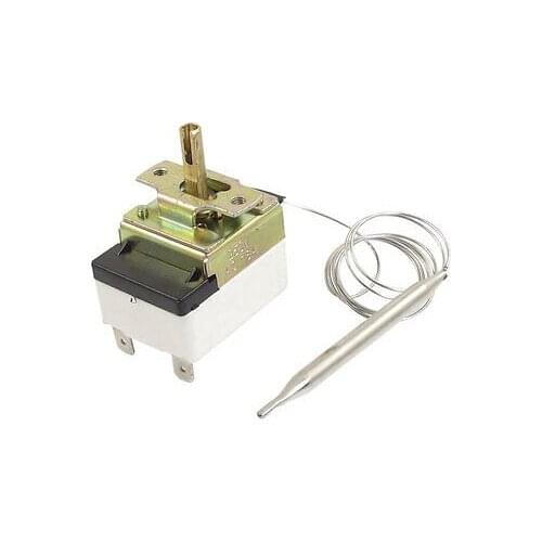 AC 250V 16A 30-110C Temperature Thermostat Switch Sensor w 25.2" Capillary