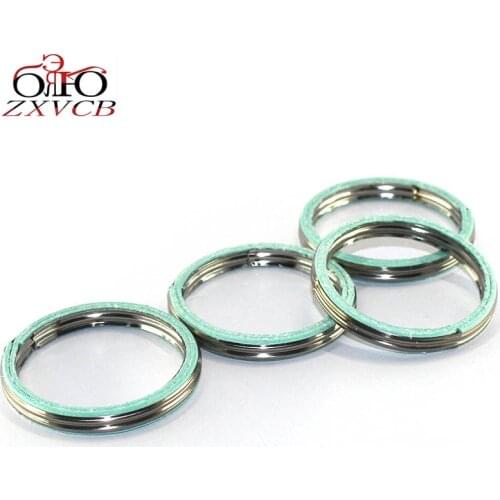 Exhaust motorcycle 4 PCS FOR YAMAHA YZ/DT/MX/RT 80/100/125 YZ80 DT100 MX100 RT100 YZ100 DT125 Exhaust Pipe Header Gasket