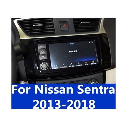 Tempered film special navigation film LCD HD display protective film explosion-proof film For Nissan Sentra 2013-2018