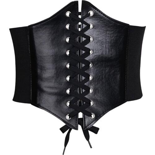 2021 Black Red Pink Body Shapewear Women Gothic Clothing Underbust Waist Cincher Solid Color Sexy Bridal Corsets and Bustiers