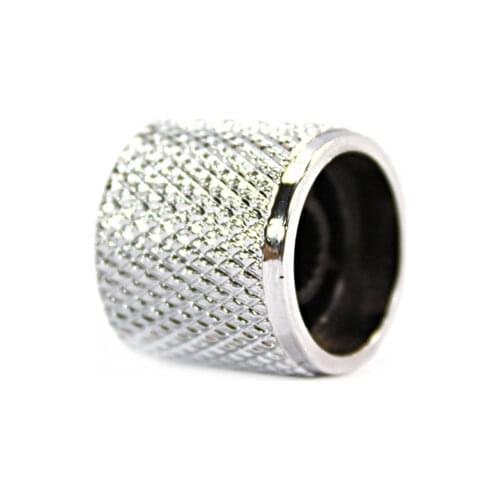New Arrival Professional Metal Push-On Guitar Knobs Coarse Knurl Silver Musical parts Instruments guitar knobs - 1pcs