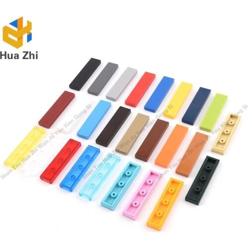 10PCS 2431 Tile 1 x 4 with GrooveBuilding Blocks Parts MOC DIY Education Build Toys Brick