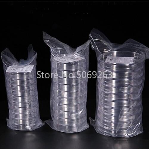 10pieces/pack Lab 35mm 60mm 90mm 100mm 120mm 150mm Disposable Plastic Petri Dish Laboratory Equipment Culture Dish