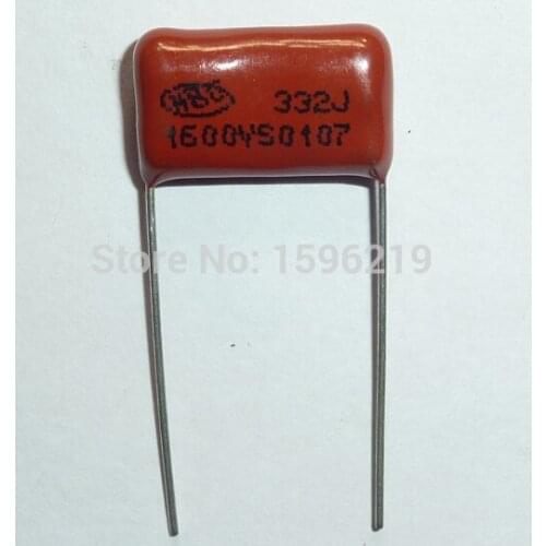 20pcs CBB capacitor 332 1600V 332J 1.6KV 3300pF 3.3nF P15 CBB81 Metallized Polypropylene Film Capacitor