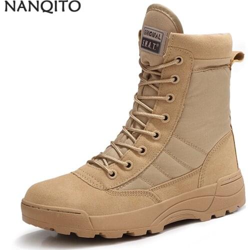 2021 Tactical Military Boot Men Boot Special Force Desert Combat Army Boots Outdoor Hiking Boots Ankle Shoes Men Work Safty Shoe