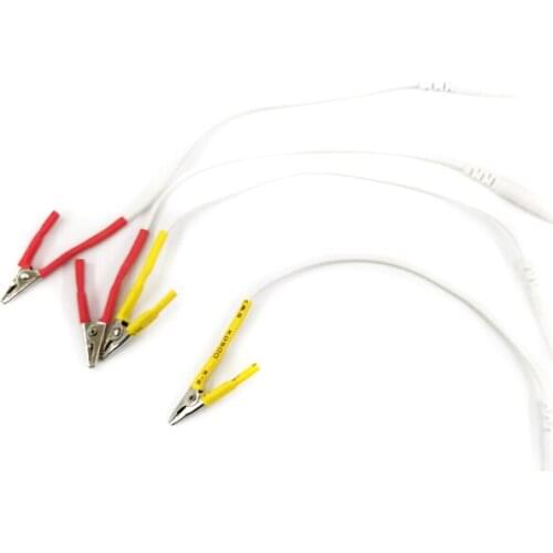 50pcs/10/20pcs Tens/Ems tieline Alligator Clip Cable Wire Electrode For Hwato SDZ-II Electronic Acupuncture 2mm Pin Type Cable
