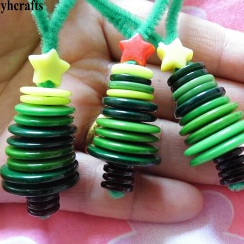 50PCS/LOT.Button tree craft kits Early learning educational toys Children crafts Promotion toys Kindergarten crafts Wholesale