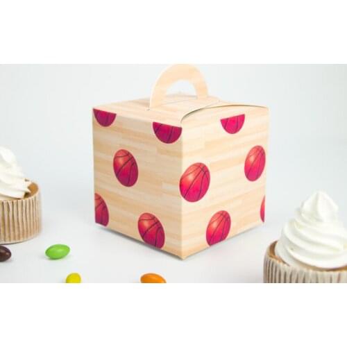 Basketball Theme Favor Box Cupcake Box Candy Box 10PCS/lot Basketball Party Decorations Kids Event & Party Supplies