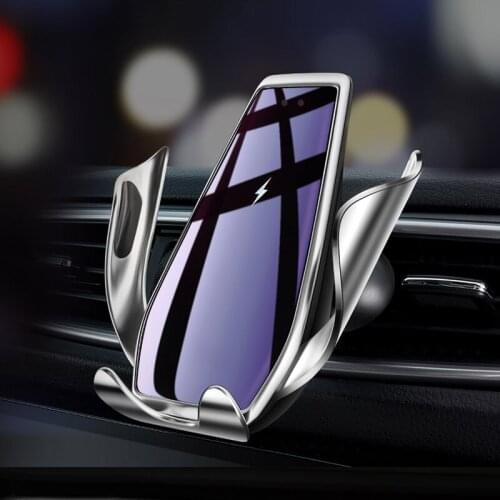 15W Wireless Charger Automatic Clamping Car Phone Holder foriphone 11 pro 11 forSamsung S10 Note10 Qi Fast Charger