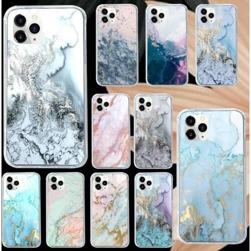 Marble art pattern Phone Case for iPhone 11 12 mini pro XS MAX 8 7 6 6S Plus X 5S SE 2020 XR Luxury brand shell funda