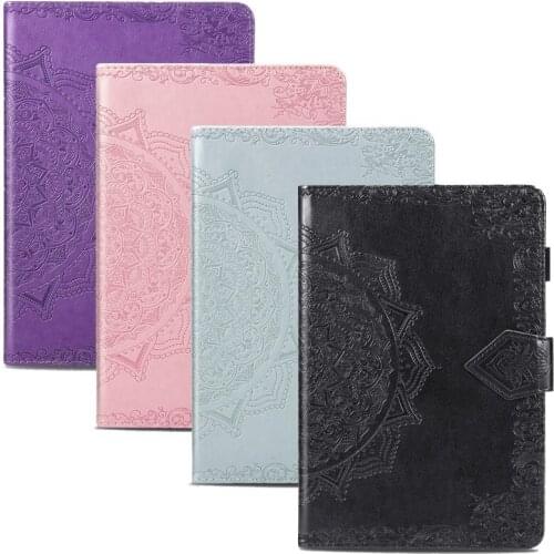 Folio Case or Samsung Galaxy Tab S6 10.5 SM-T860 SM-T865 , Pretty 3d flower imprint Stand Cover Tab s6 10.5 case t860 t865 Funda