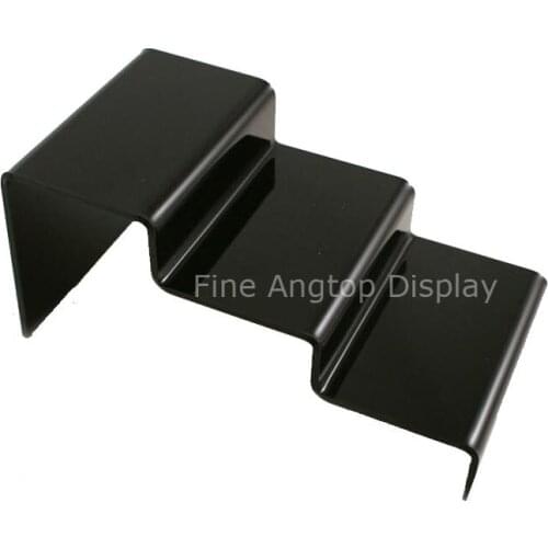Black light Weight Acrylic Display Riser Jewelry Stand Pop Finger Display 3 Steps For Decoration Bracelet Earring Organizer