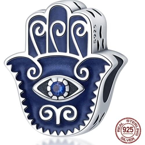 Qikaola Clear CZ Blue Star Relief Fit Original Pandora Bracelet & Dangle Hot Sale 100% Real 925 Sterling Silver Jewelry CMS1541
