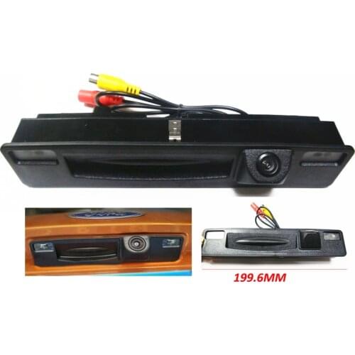 For Ford Focus 2015 HD CCD Car parking rearview reverse backup camera Trunk switch handle 170 degrees