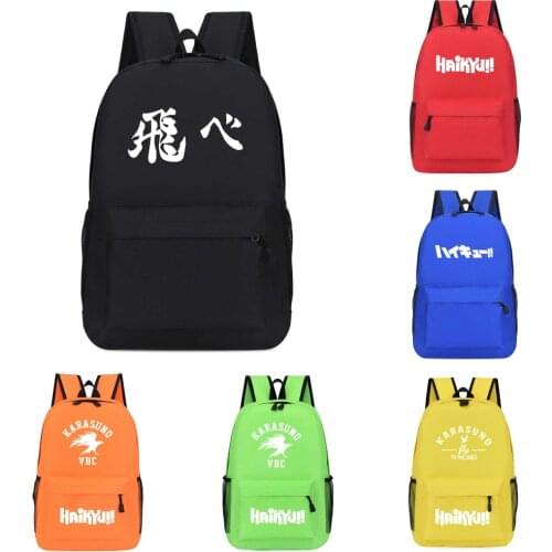 Anime Haikiyu Backpack Student Schoolbag Unisex Travel Bags Fashion Travel Laptop Shoulders Bag
