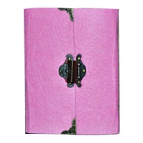 Retro Travel Notebook with Lock Key Diary Planner Journal Notepad Kraft Paper