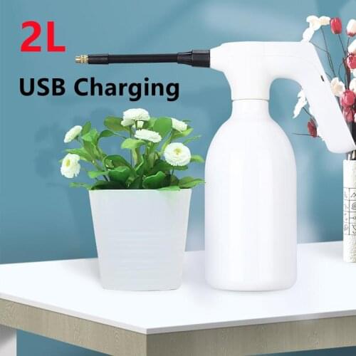 2L Electric Garden Watering Spray Bottle Handheld Plant Atomizer Watering Cans SB Electric Sanitizing Fogger Spritzer Tool