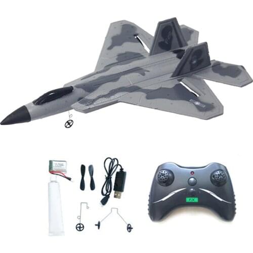 F22 2.4GHz EPP RC Fighter Control Glider Ruggedness Inertial Foam Airplan Toy Aircraft Model Outdoor Education Toys