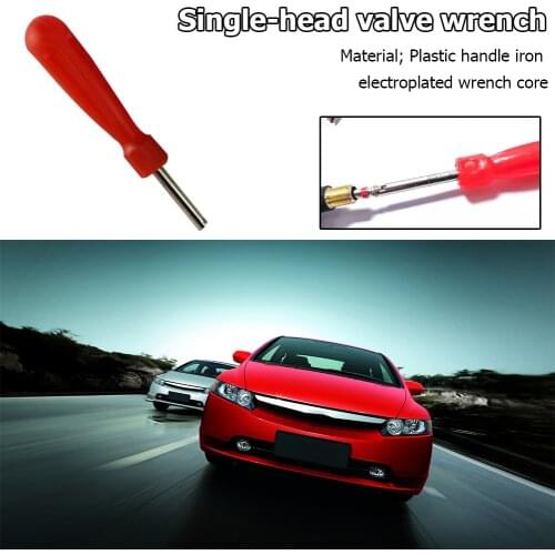Delicate Valve Core Remover Wrench Plastic Handle Iron Plated Wrench Core Tire Repair Hand Tool for Car Bike Bicycle Motorcycle
