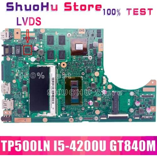 KEFU For ASUS TP500LN TP500LA TP500L TP550LB Laptop Motherboard Tested 100% work original Mainboard I5-4210U/4200U 4G RAM GT840M