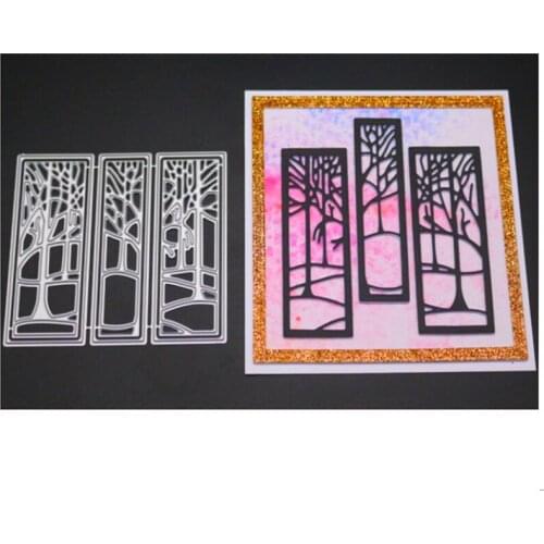 YINISE Metal Cutting Dies For Scrapbooking Stencils TREE BACKGROUND DIY Paper Album Cards Making Craft Embossing Die Cuts Cutter