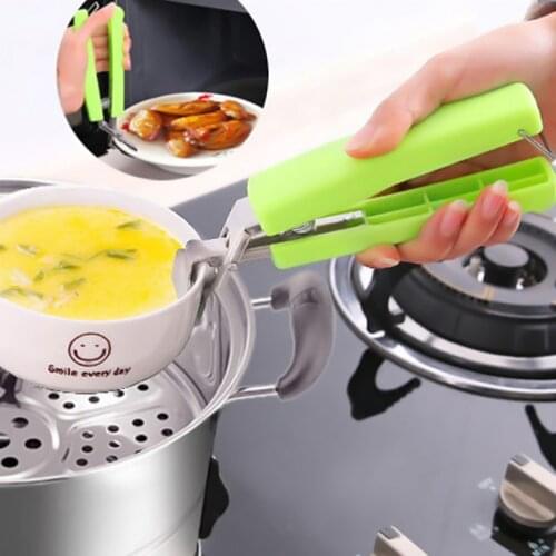 Non-slip Stainless Steel Anti-scalding Clip Creative Multi-function Pot Bowl Clamp Hot Dish Plate Bowl Clip Kitchen Tools
