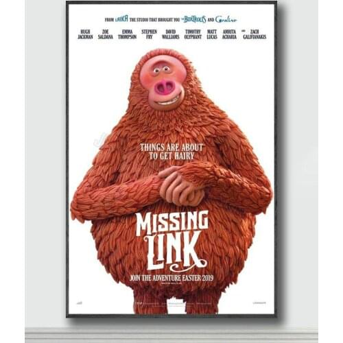 NJ272 Missing Link Movie 2 Silk Posters and Prints wall art Art Poster Home Decor