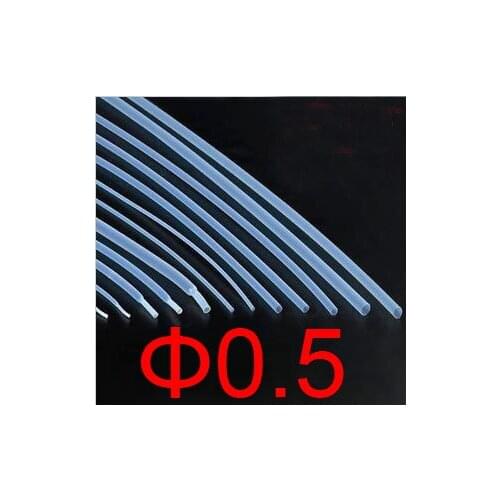 New 0.5mm diameter PTFE heat shrink tube, F4 heat shrink tubing,heat shrink,polytef Hot shrinkable tube hose pipeTransparent